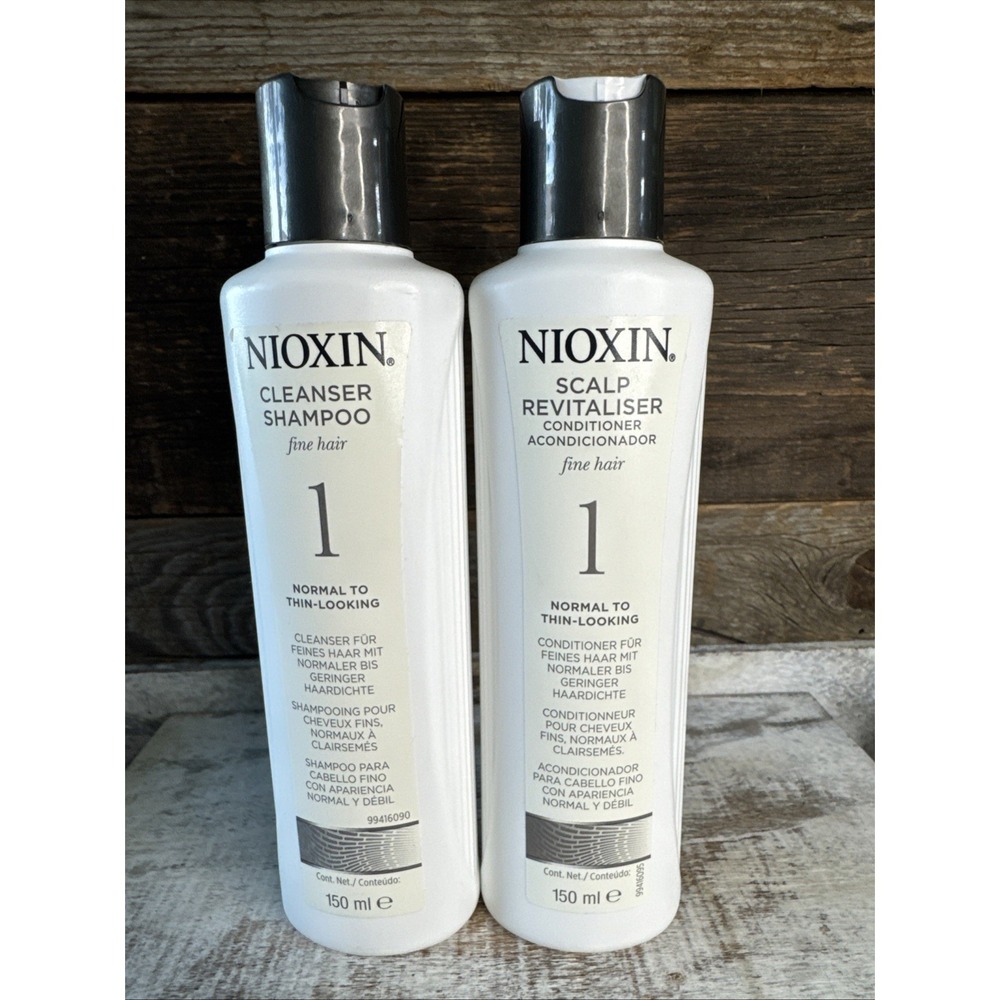 Nioxin Cleanser Shampoo & Scalp Revitalizer Conditioner 150ml Each | MSRP = $42